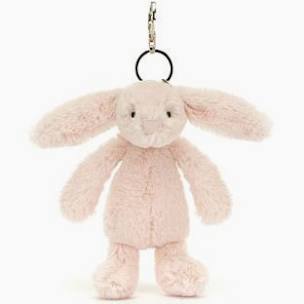 Jellycat Bashful Bunny Bag Charm Silver